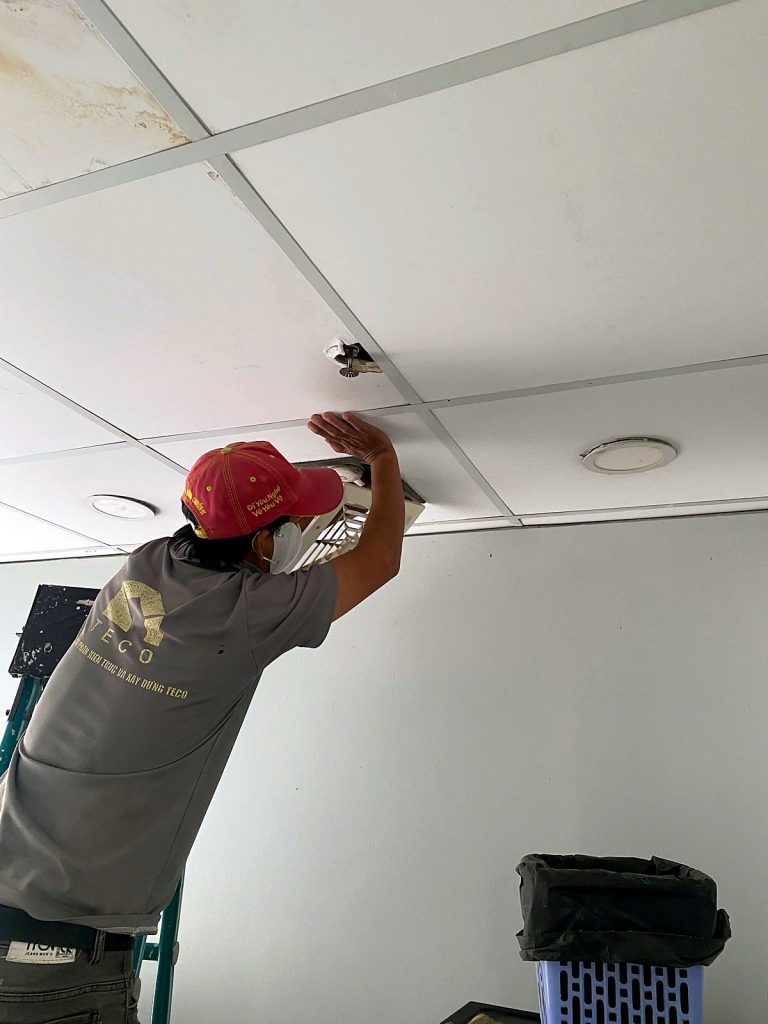 Replacing a ceiling exhaust fan