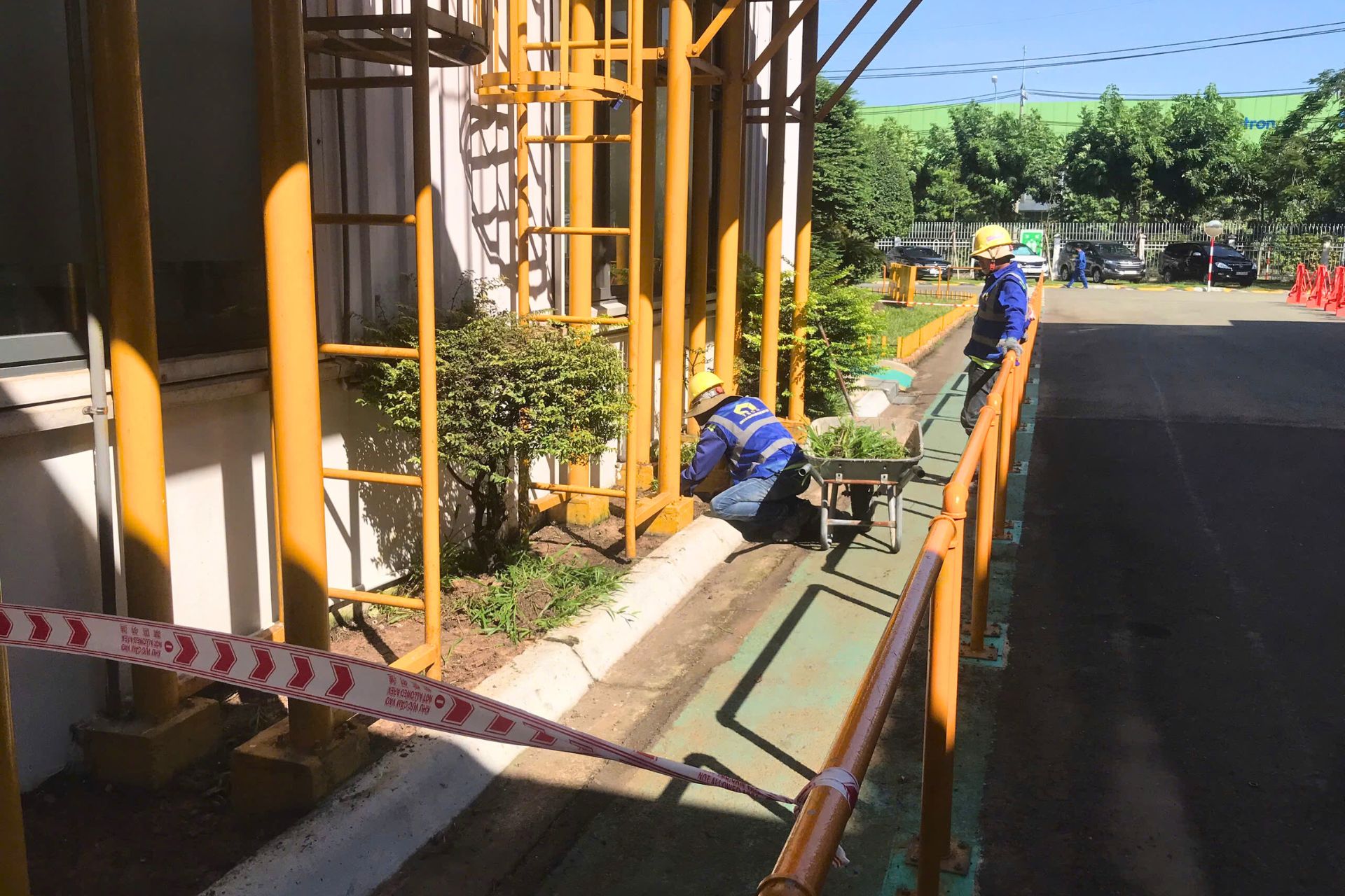 Maintenance of water supply and drainage systems and industrial cleaning