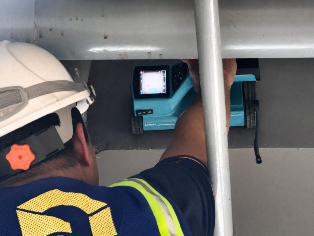 Scanning beam reinforcement in the renovation area